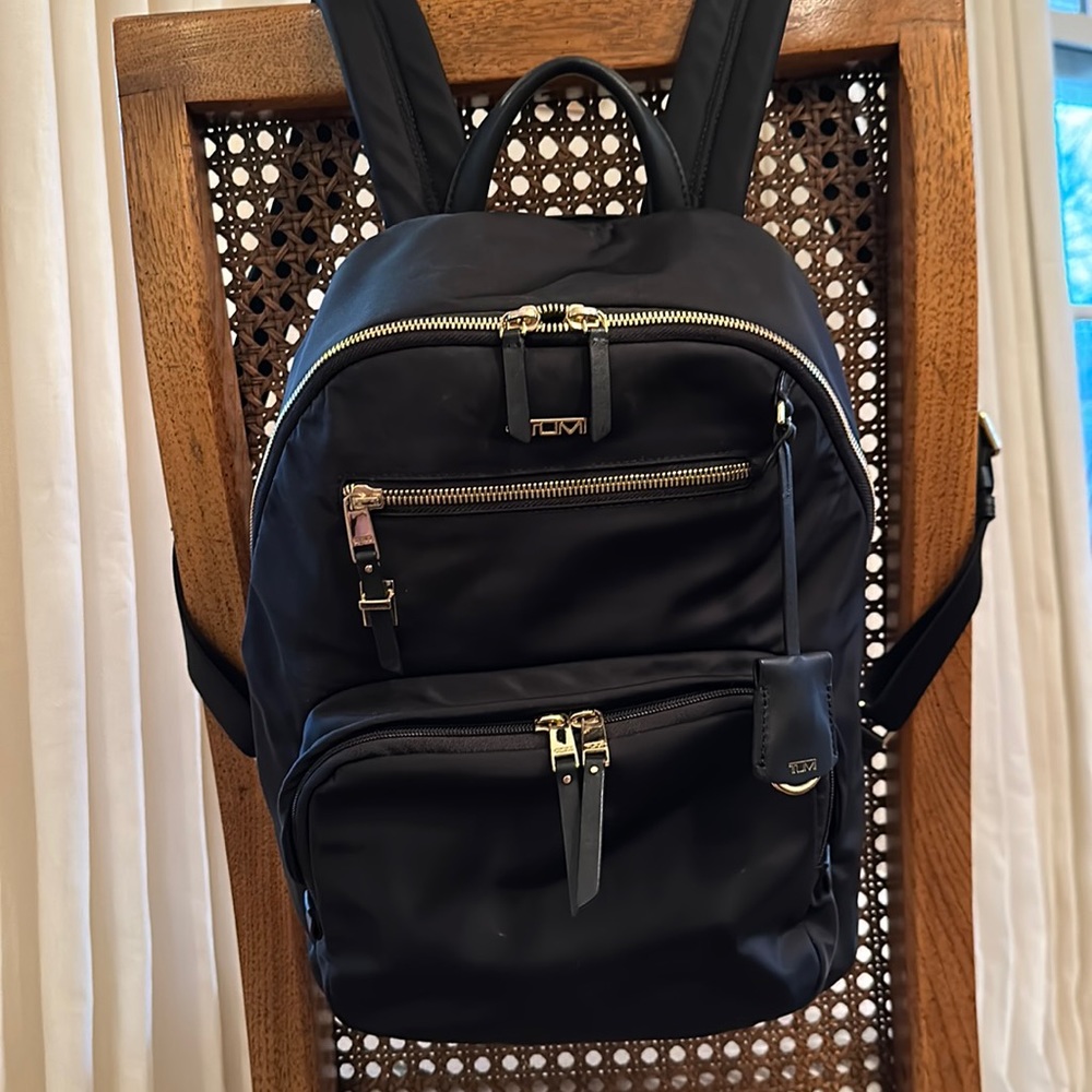 TUMI Tumi Hagen Nylon Backpack
Black with Gold Hardware